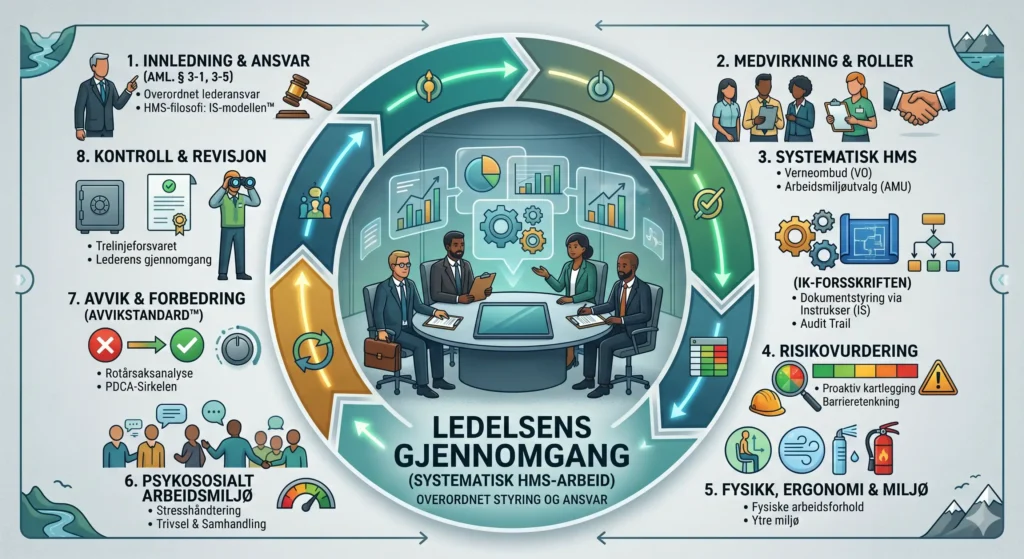 Ledelsens gjennomgang – strategisk møte mellom toppledelse og styringsfunksjoner