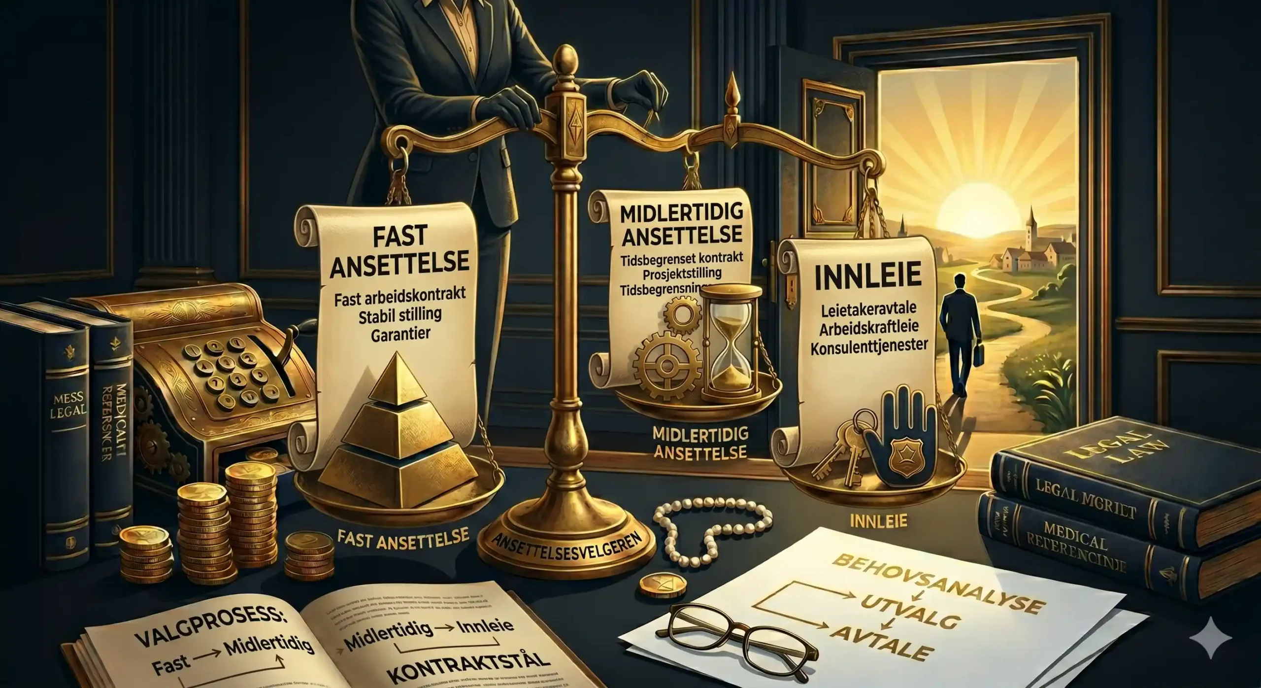 Midlertidig ansettelse eller innleie – start Ansettelses-Velgeren™ PRO